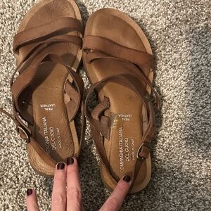 Brown Leather Sandals